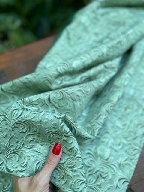 Toalha Adorno Verde Estampa Digital REPELENTE A LÍQUIDO - comprar online