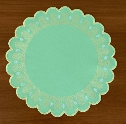 Lugar Americano Impermeável Griffonnage Verde Claro - comprar online