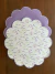 Lugar Americano Lavanda e Laços Dupla Face -1 face impermeável - Poe Na Mesa Decor