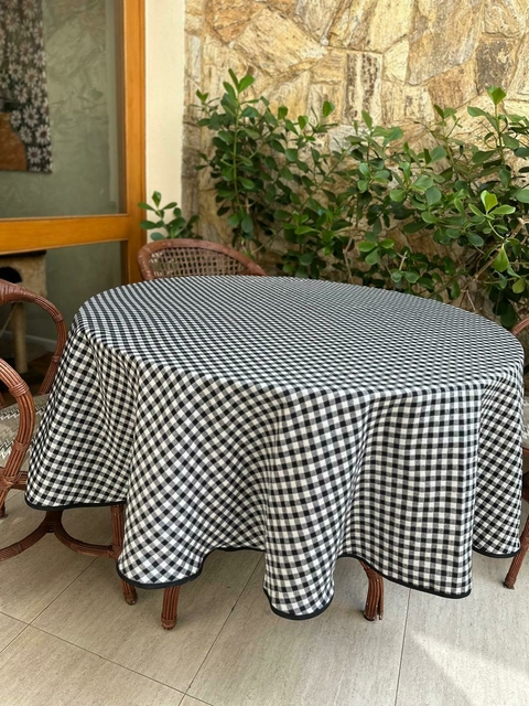 Toalha Jacquard Xadrez Preto - comprar online