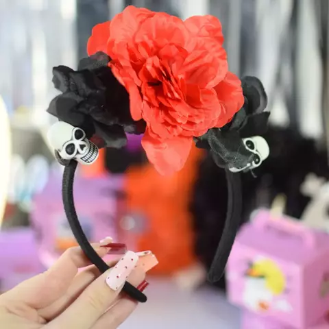 Vincha Halloween Flowers