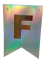 Banderin metalizado Feliz cumpleaños