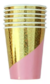 Vaso de polipapel celebra rosa