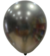 Globo de Latex Chrome "12 negro