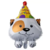 Globo Perro Cabeza con bonete Happy Birthday