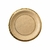 Plato kraft borde dorado