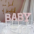 Topper Baby perlas