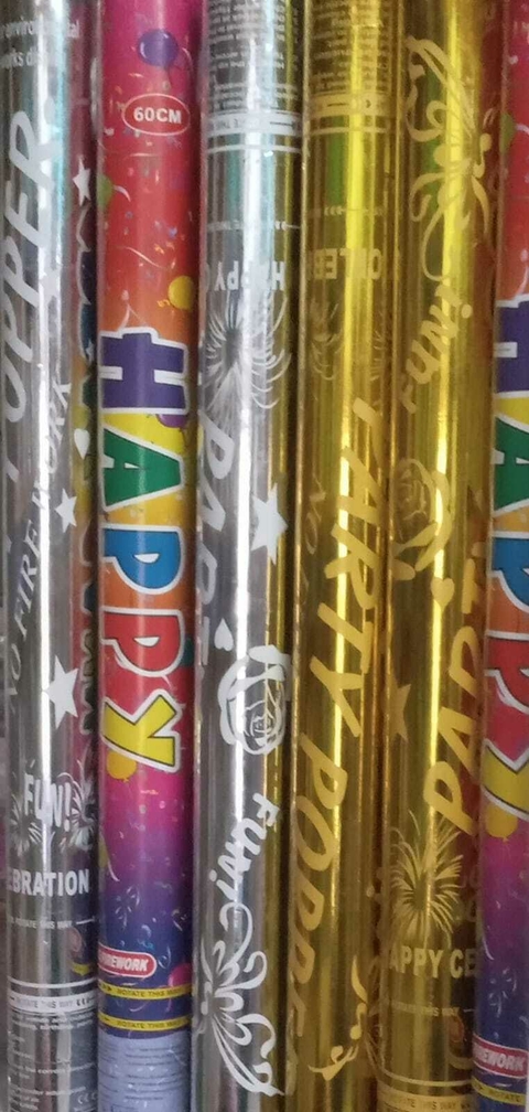 Lanza papelitos Metalizados Plata