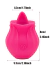 Rosa con lengua vibradora - comprar en línea