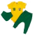 Conjunto Bebe Brasil Copa do Mundo ( Body + Calça+ Babador)