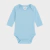 Body Liso Manga Longa Algodão Azul Bebe - comprar online