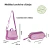 Kit 3 PEÇAS Mochila Rodinha Escolar Feminino AZUL na internet