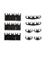 Kit premium de sujetadores y separadores de cables de bujía para Ford V8 F2, piezas negras de plástico con múltiples ranuras