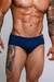 Sunga slim azul marinho canelado - comprar online