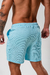 Short praia tricô azul claro - loja online