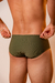 Sunga slim verde canelado premium na internet