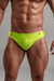 Sunga slip argola amarelo neon beach gloss