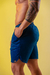 Short praia moleton azul - comprar online