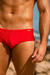 Sunga slip 3 vermelho beach gloss - comprar online