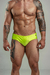 Sunga slip amarelo neon beach gloss