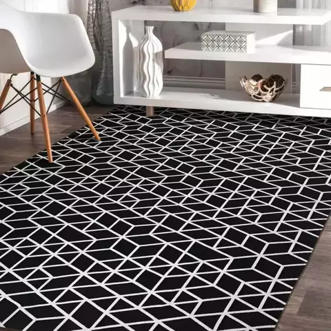 Tapete Sala Trilho Comercial Têxtil 2,50m x 2,00m Antiderrapante Texas Preto - comprar online