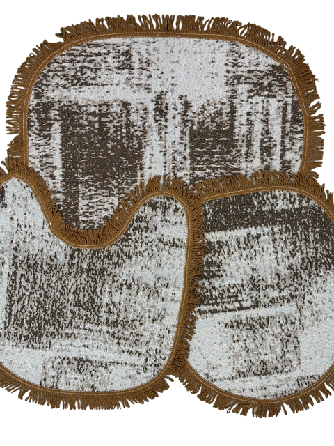 Jogo De Banheiro Antiderrapante Caramelo 02 - comprar online