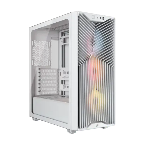 Gabinete CORSAIR 3200D RS ARGB Mid-Tower Performance Case Blanco