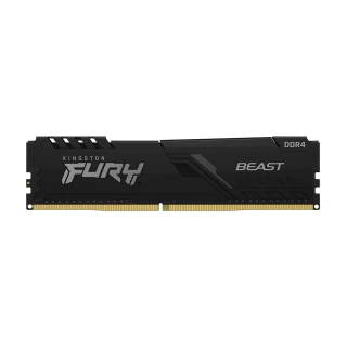 Imagen de Memoria Ram UDIMM KINGSTON Fury Beast 8GB DDR4 3200MHz CL16 1.35V Single Negro