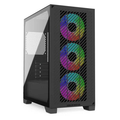Gabinete Cooler Master Elite 301 Black 3 Fans ARGB s/fuente