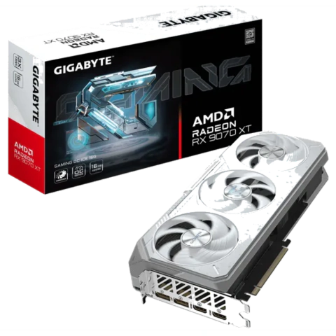 GIGABYTE AMD Radeon RX 9070 XT GAMING OC ICE 16G
