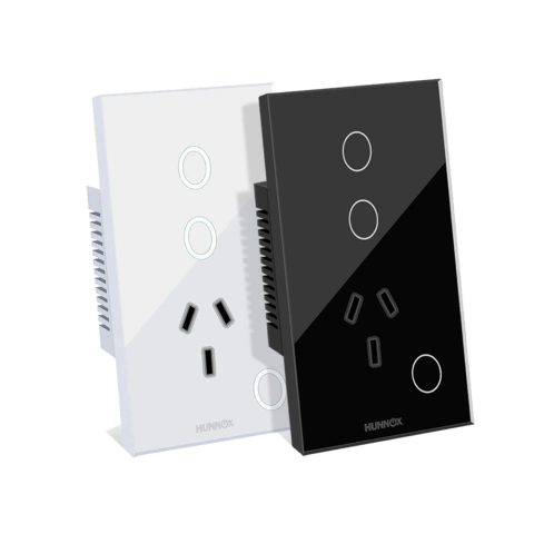 TOMACORRIENTE+TECLA HUNNOX SMART TACTIL 2 CANALES BLANCO en internet