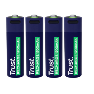 PILAS AA RECARGABLES USB-C TRUST X4 en internet