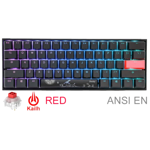 TECLADO GAMER DUCKY MECHA MINI v2 RGB Kailh BOX Red PBT DOUBLE-SHOT en internet