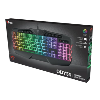 TECLADO TRUST ODYSS SEMI MECH ES GXT881 en internet