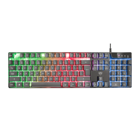 TECLADO GAMER TRUST AZOR GXT 835 / IDIOMA INGLES en internet
