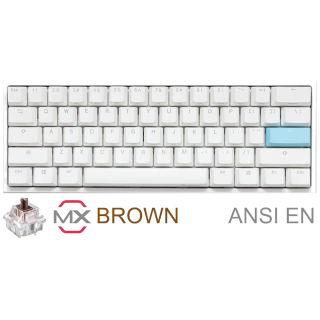 TECLADO GAMER DUCKY ONE 2 MINI PURE WHITE RGB CHERRY BROWN RGB DOUBLE-SHOT PBT MECANICO en internet