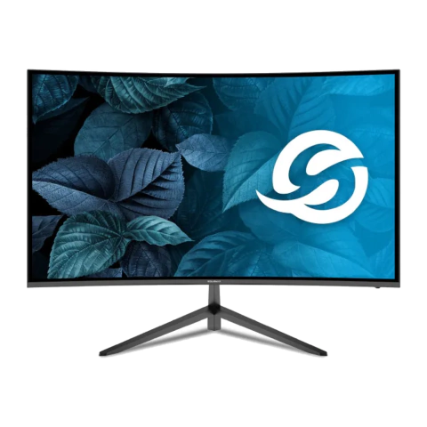MONITOR SOLARMAX 23.8 100 HZ FRAMELESS CURVO SLIM FHD HDMI VGA - comprar online
