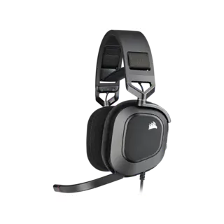 Auricular gaming cableado Corsair HS80 RGB USB, carbón