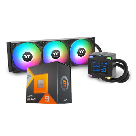 AMD (AM5) RYZEN 9 9950X + WATER COOLER THERMALTAKE LA360-S ARGB SYNC ALL IN ONE BLACK - comprar online