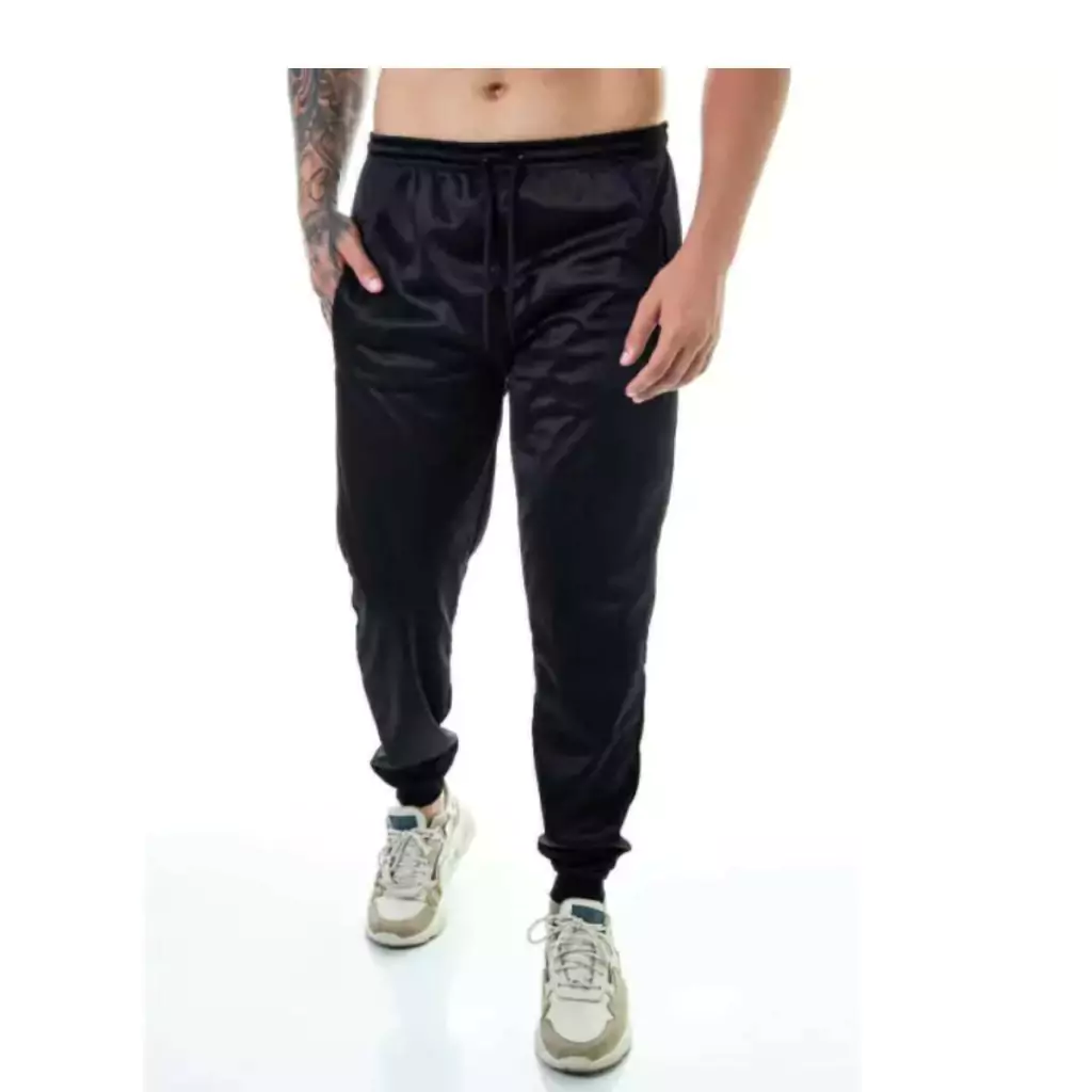 Calça Esportiva Masculina de Corrida Em Políéster Com Bolso Leve e Macia ATACADO