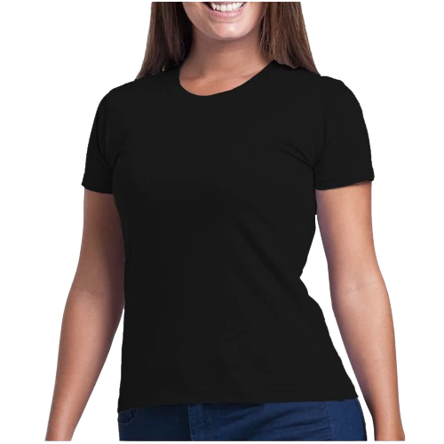 Camiseta Feminina Baby look Lisa 100% Algodão Atacado