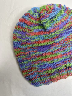 Touca de Tricô Colorido na internet