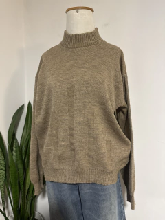 Blusão de tricô creme | GG na internet