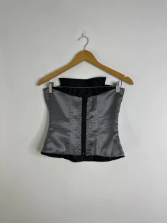 Corset de Cetim Cinza | 36 - loja online