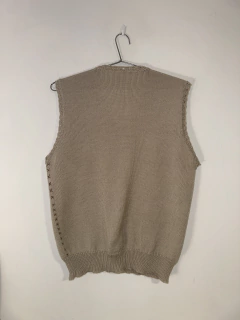 Colete de Tricô Bege | P - comprar online