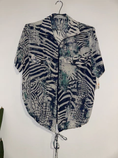 Blusa Estampada com Amarração | 42 na internet