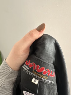 Blazer de Couro Preto JVL | G - loja online