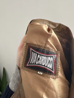 Blazer de Couro Caramelo | G - comprar online