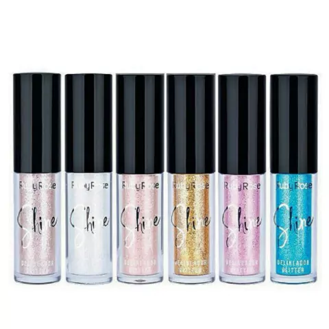 Kit Delineador Glitter Shine C/6 - Ruby Rose (HB-8416)