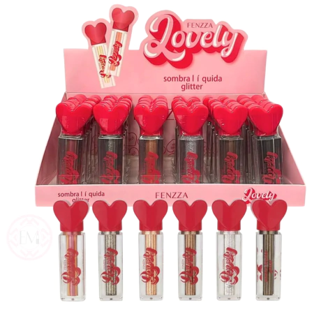 Sombra Líquida Glitter Lovely C/24 - Fenzza (FZ10093) - comprar online